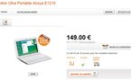 Medion Akoya E1210 à 149 € chez Orange