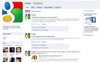 Google et son compte officiel Facebook