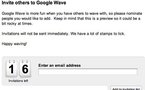 Google Wave - 16 invitations supplémentaires