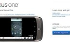 La page d'activation du Nexus One dévoilée