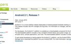 Le SDK de Android 2.1 est disponible