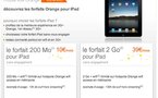 Les forfaits Orange pour l'iPad 3G