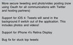 L'application Twitter pour iPhone est compatible iOS4