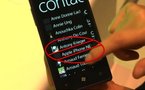 Un contact Apple iPhone sur un Windows Phone 7 