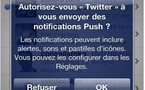 Twitter pour iPhone adopte le Push