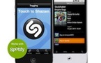 Shazam est désormais relié à Spotify