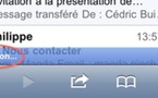 Gmail pour iPhone - une nouvelle barre de connexion