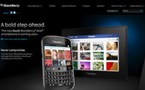 Le Blackberry Bold Touch sur le site de Blackberry