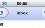 Gmail sur iPhone - Disparition du bouton de mise à jour