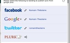Publish Sync - Partager en un clic sur Google Plus, Twitter et Facebook 