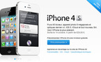 L'iPhone 4S est disponible en pré-commande sur le site d'Apple