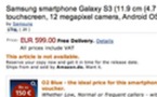 Le Samsung Galaxy S3 déjà sur Amazon Allemagne
